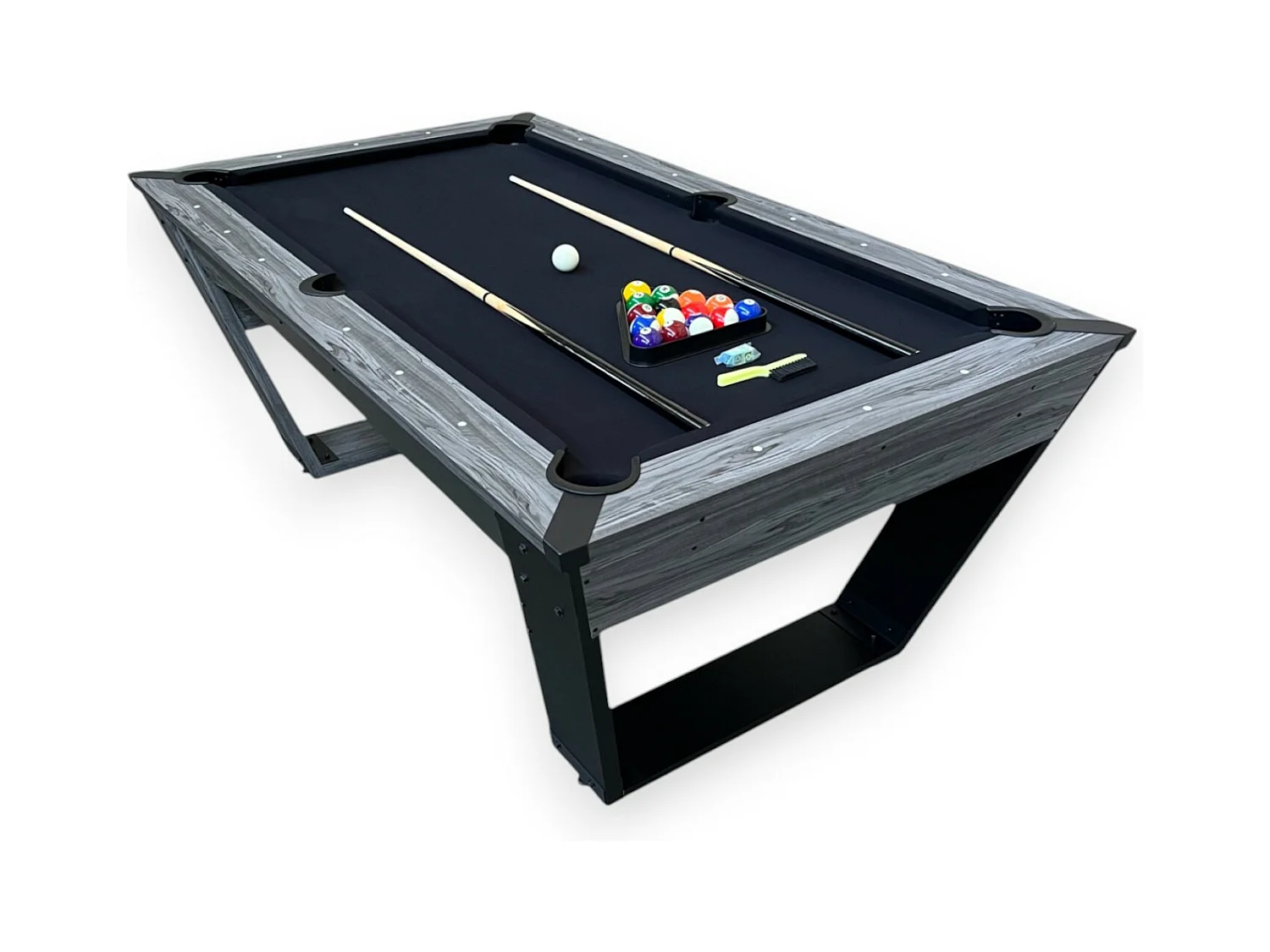 7 Fuß Schwarzer Design-Billardtisch – Scorpion