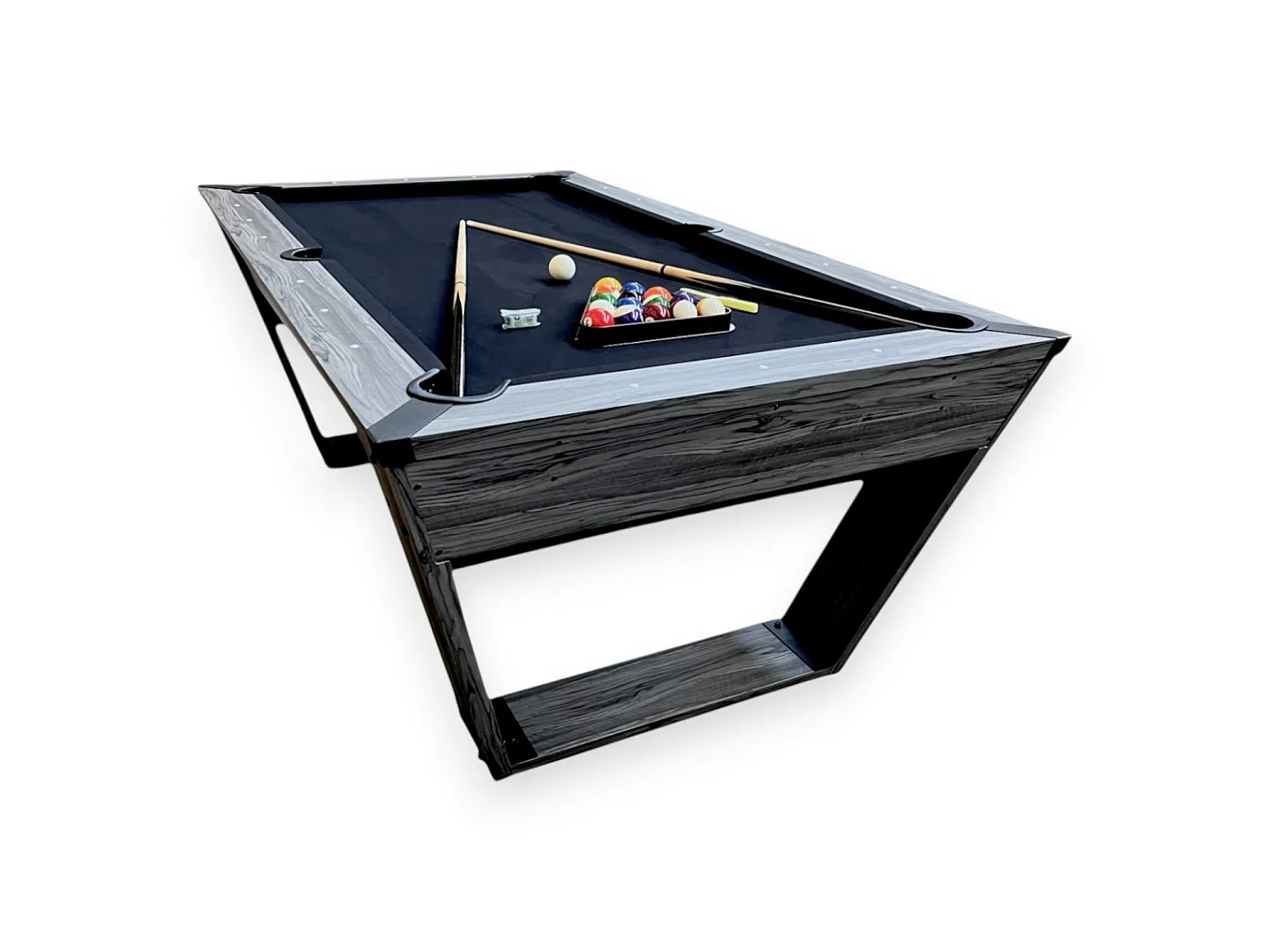 Designer Black 7 ft Pool Table  with Complete Accessories Set – Scorpion