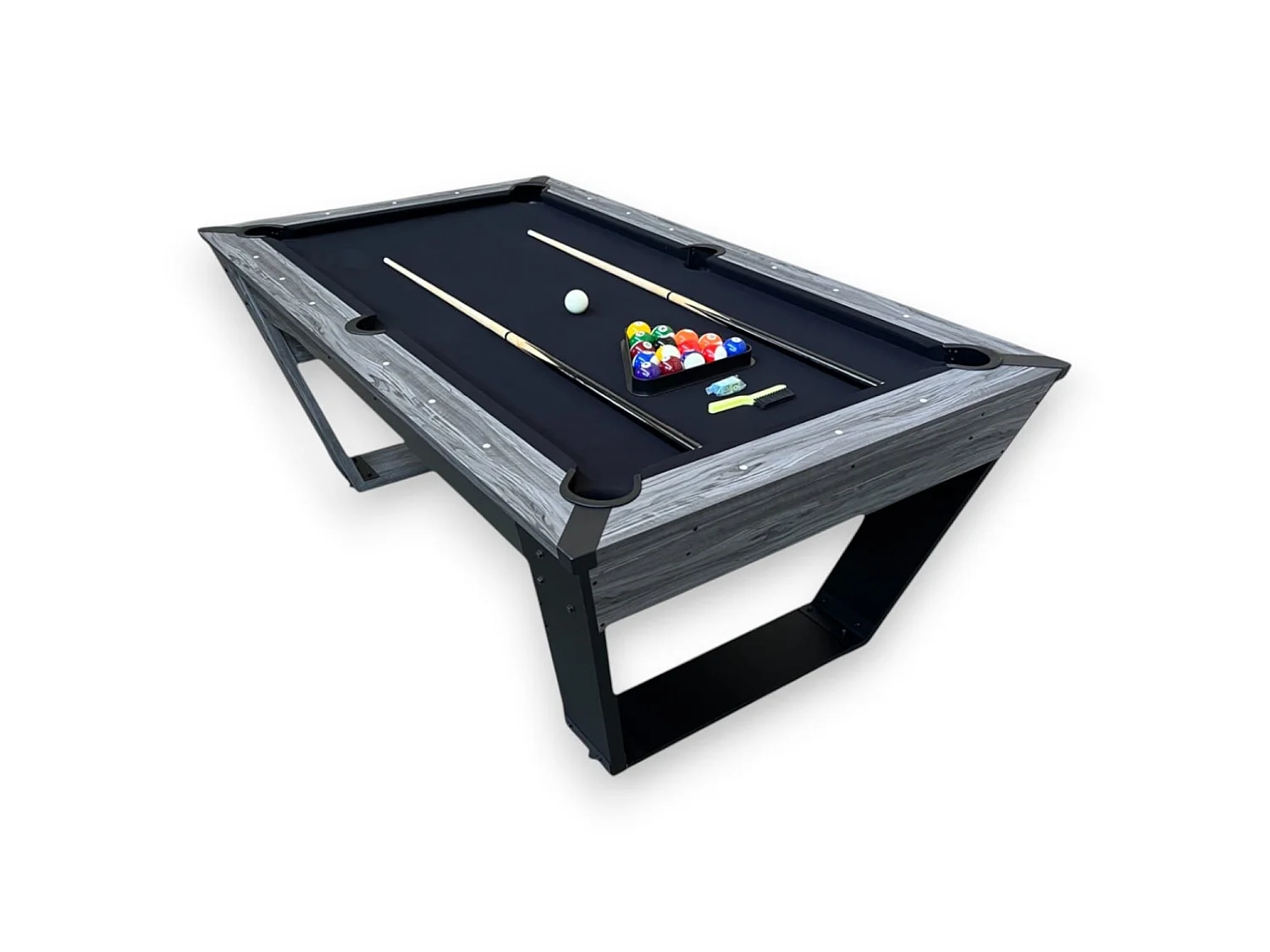 Designer Black 7 ft Pool Table  with Complete Accessories Set – Scorpion
