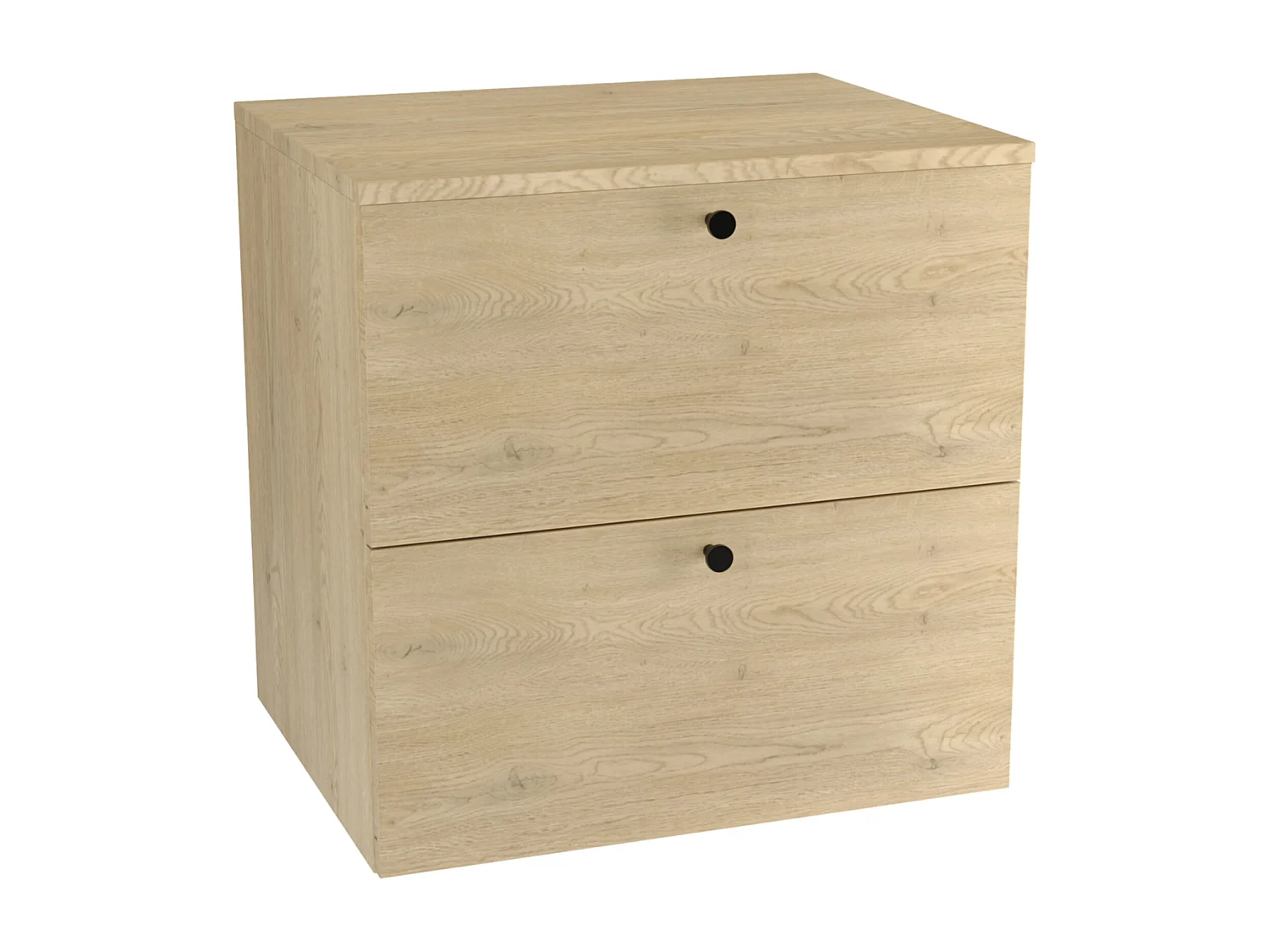 Meuble lavabo WENA, fronts lisses, Beti, 60x60x47 cm, Chêne de Crémone
