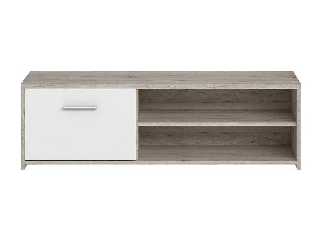 Mueble de salón de 183x266x41 cm con 4 módulos para almacenaje en color beige Galena