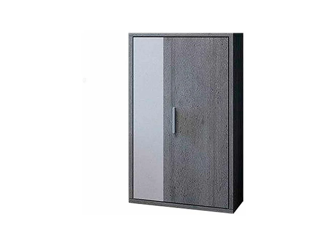 Mueble de salón de 196x230x38 cm de estilo nórdico con 3 módulos en color gris Bosco