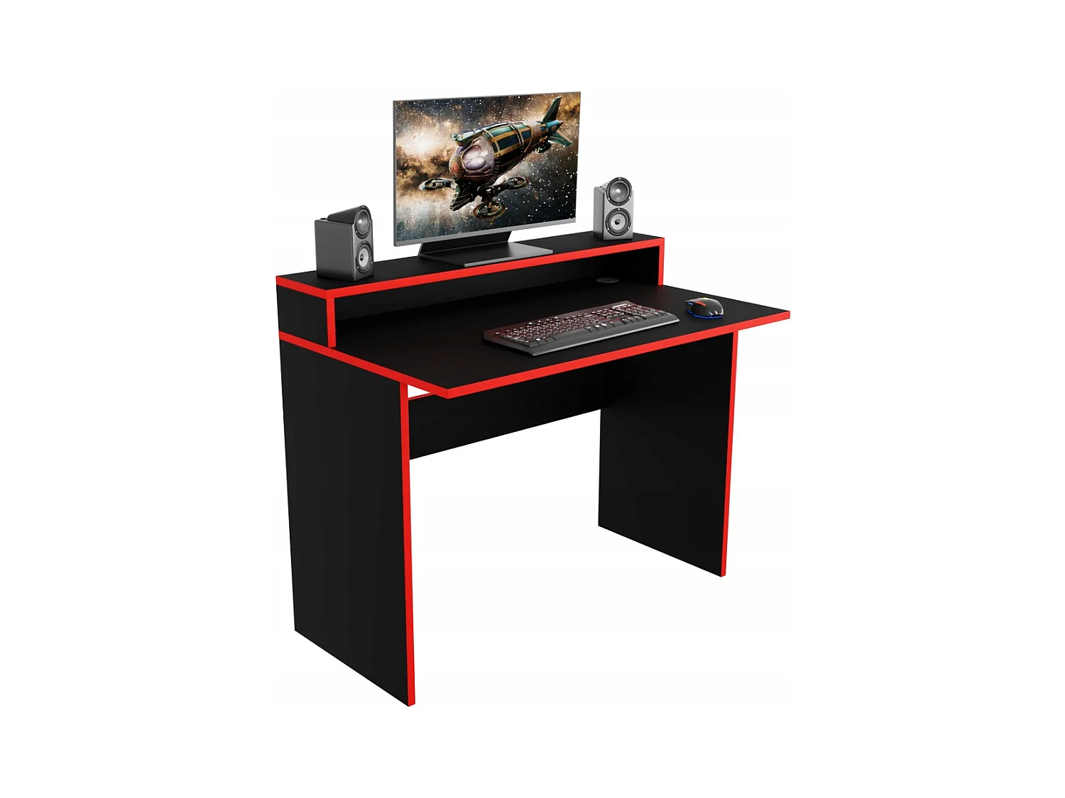 Desk Gaming Computer for Player Black