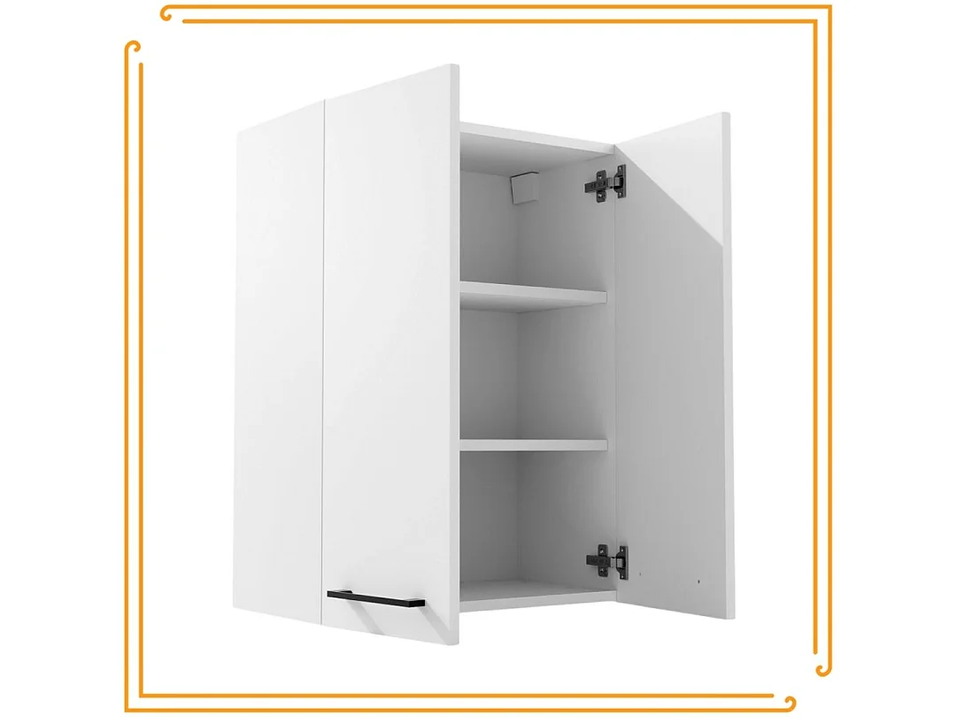 Hängendes Badezimmerschrankregal 60 cm über Waschbecken Waschmaschine Regale Weiß Schwarz