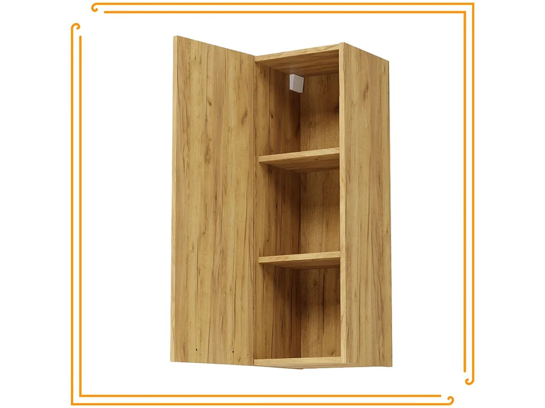 Armoire murale de salle de bain 30cm Étagère étroite en chêne Craft