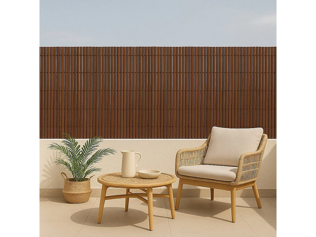 Cañizo doble cara surfcane 20 mm marrón nortene 2X3 M