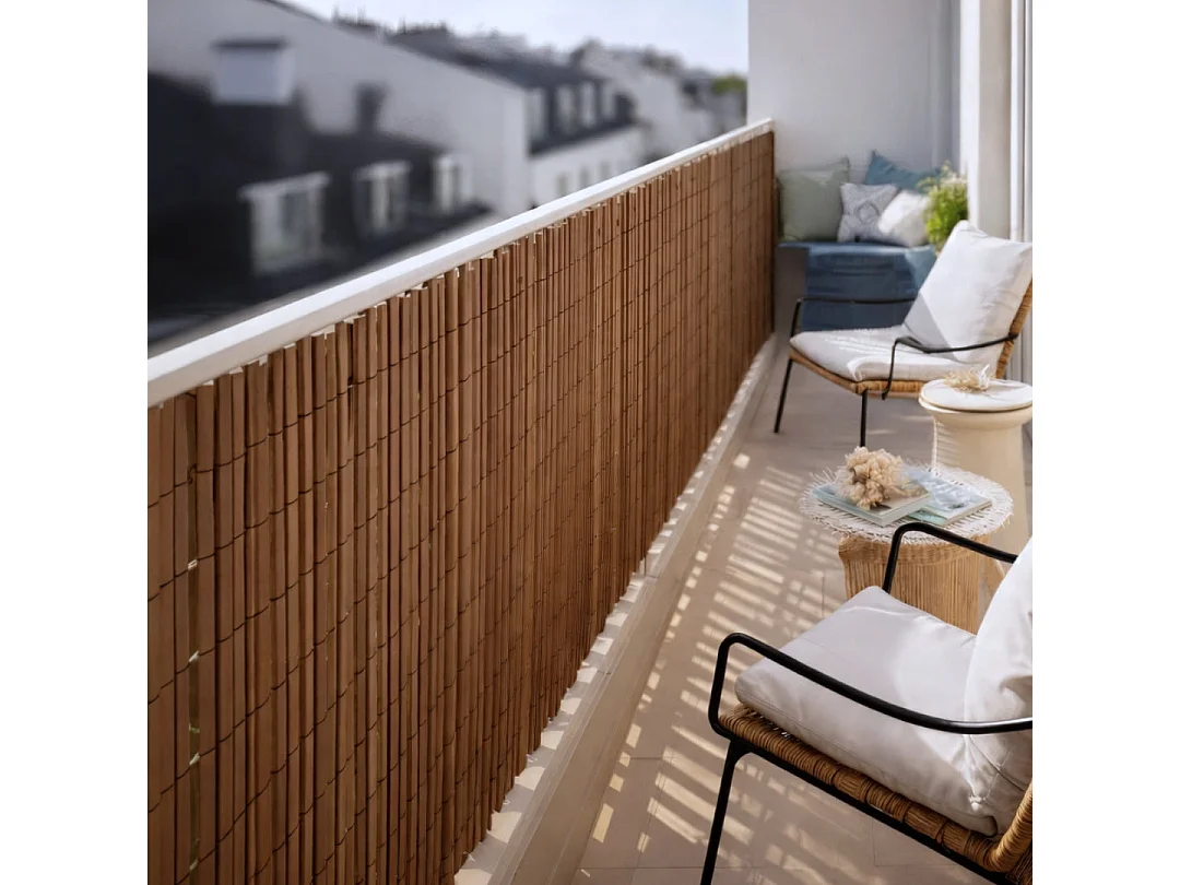 Cañizo doble cara surfcane 20 mm marrón nortene 2X3 M