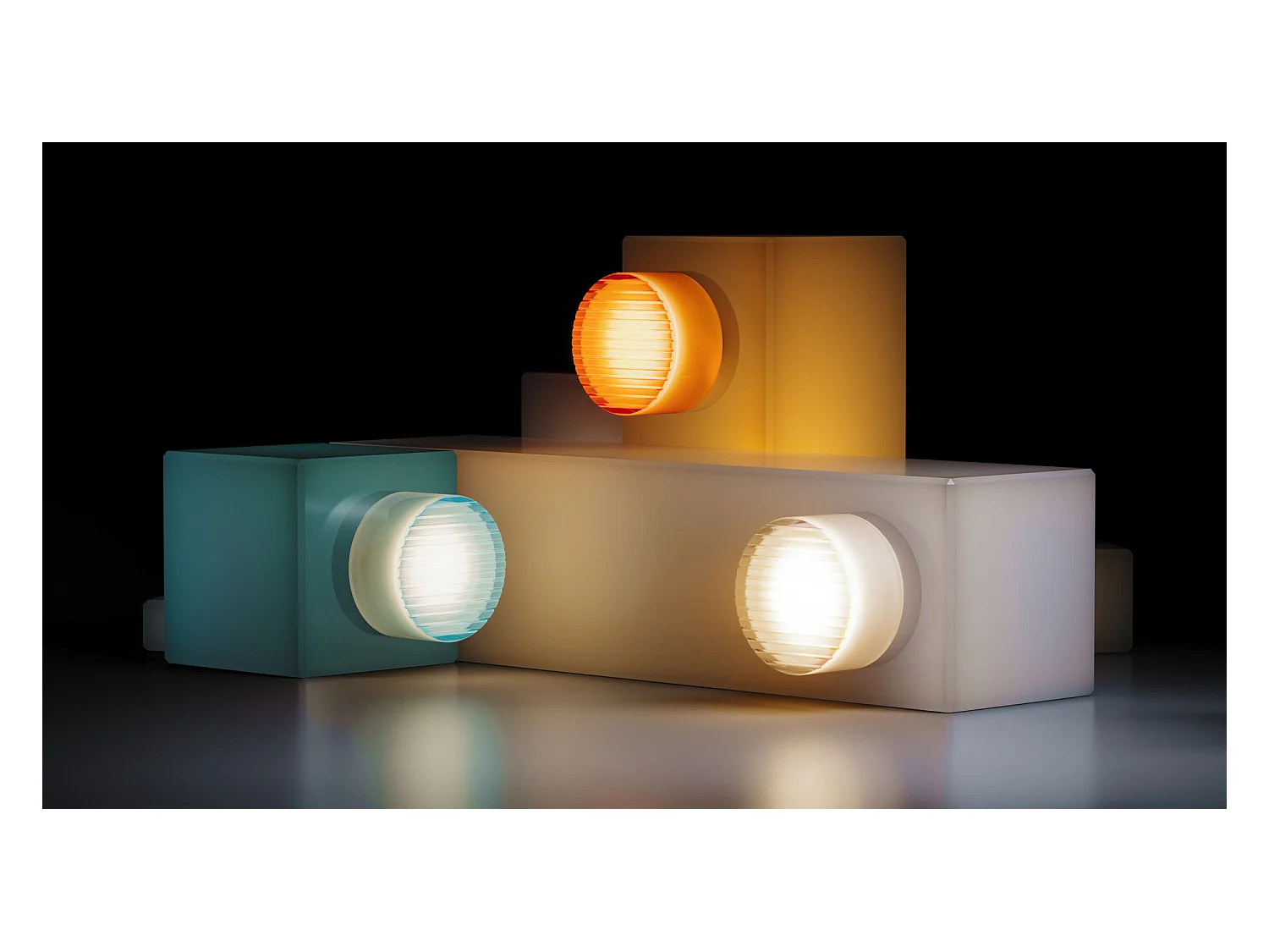 Beneito Faure Applique LED Oma 8W, IP65, Interrupteur CCT 2000K/2800K/4000K, Plafonnier Mural Vintage en Aluminium Turquoise