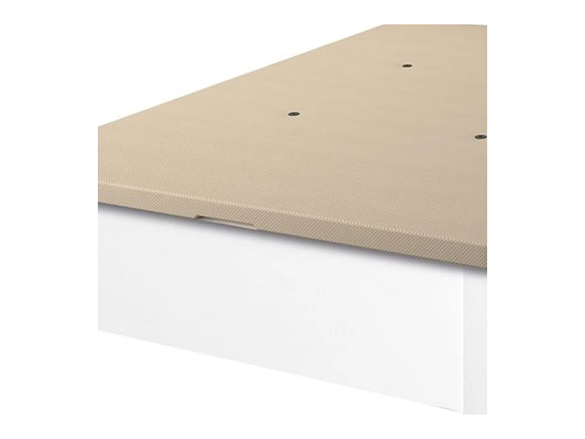 Canapé Guadiana 90x190 tapa tapizada 3D blanco 22 mm