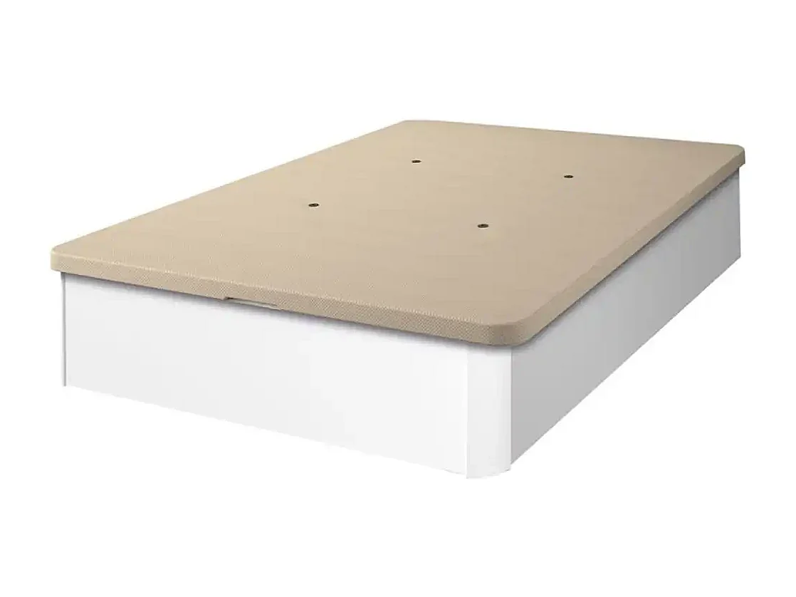 Canapé Guadiana 90x190 tapa tapizada 3D blanco 22 mm