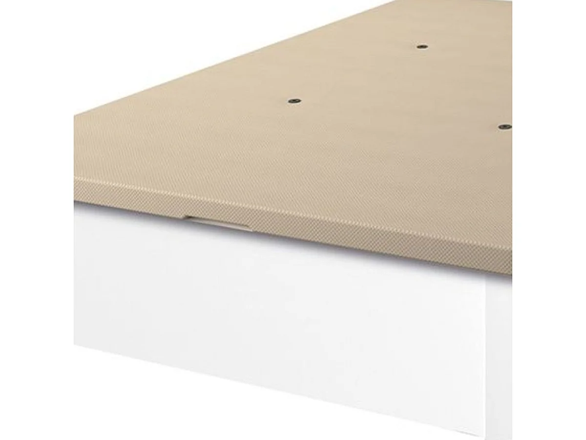 Canapé Guadiana 90x190 tapa tapizada 3D blanco 22 mm