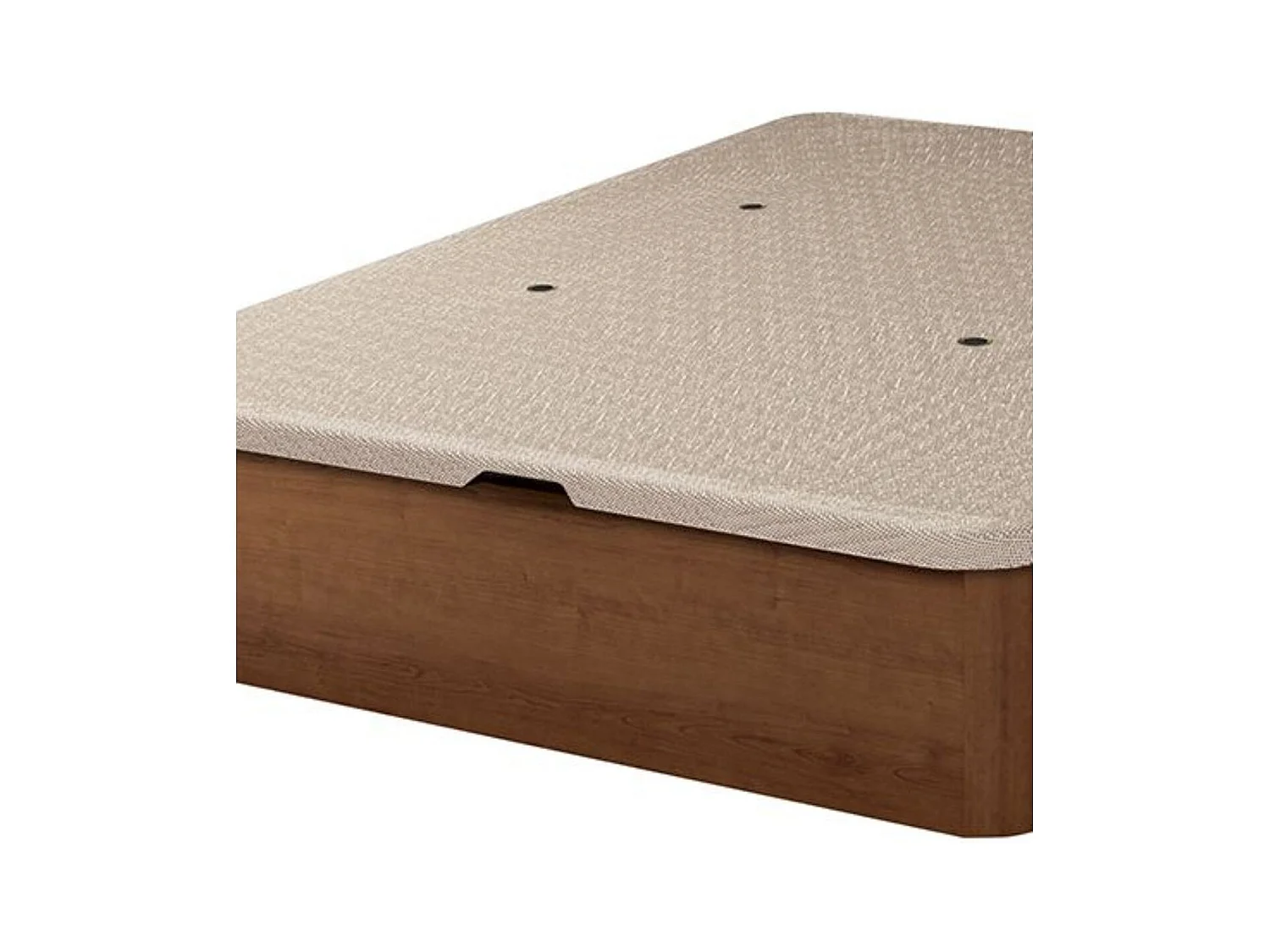 Canapé Guadiana 90x190 tapa tapizada 3D nogal 22 mm