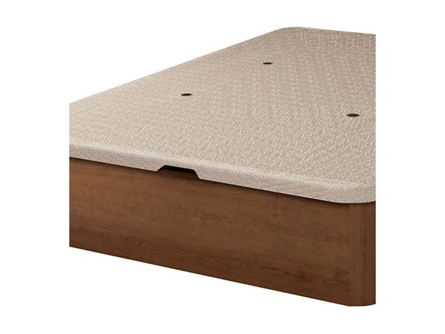 Canapé Guadiana 90x190 tapa tapizada 3D nogal 22 mm