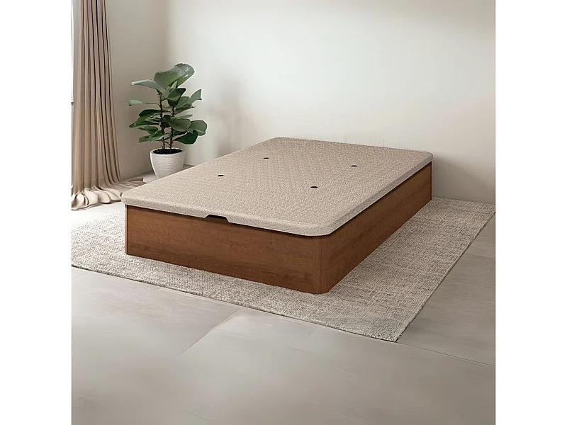 Canapé Guadiana 90x190 tapa tapizada 3D nogal 22 mm