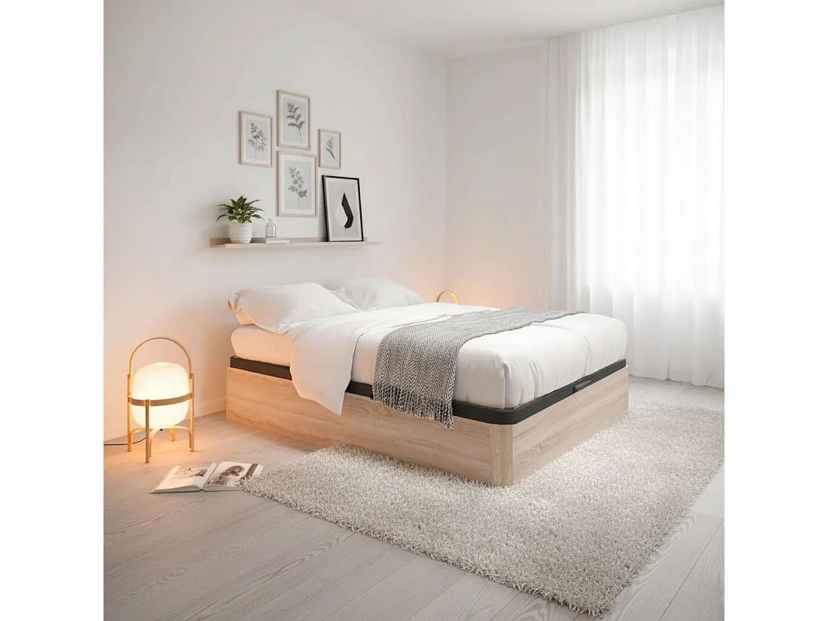 Canapé Atenas abatible tapizado 3D cambria 135x190 cm