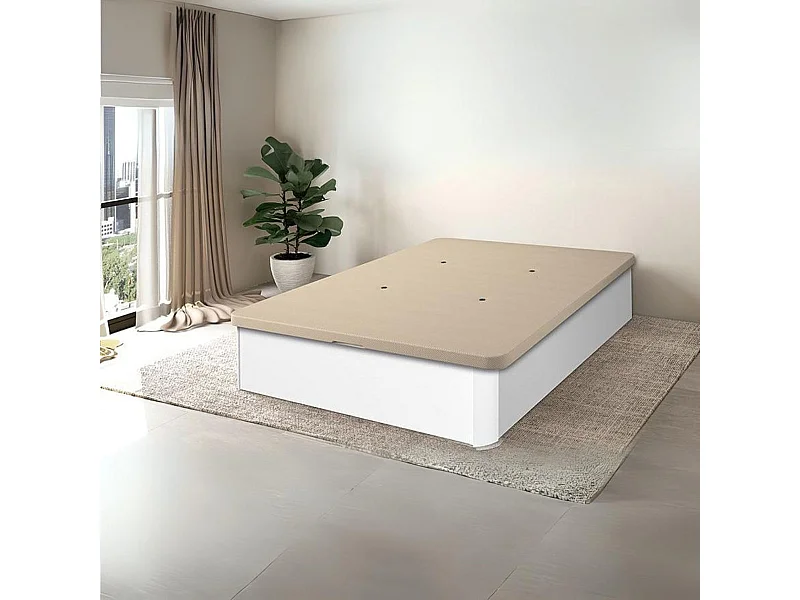 Canapé Sil 150x190 tapa tapizada 3D blanco 30 mm