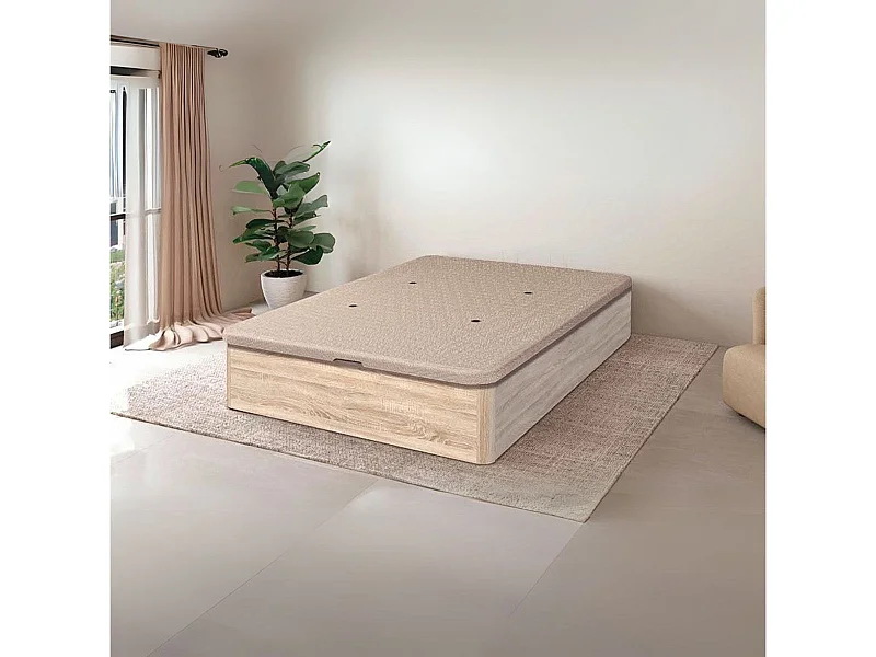 Canapé Guadiana 90x190 tapa tapizada 3D cambria 22 mm