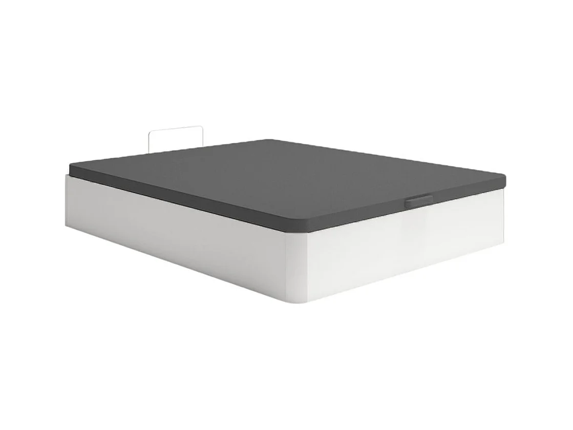 Canapé Atenas abatible tapizado 3D blanco 90x190 cm