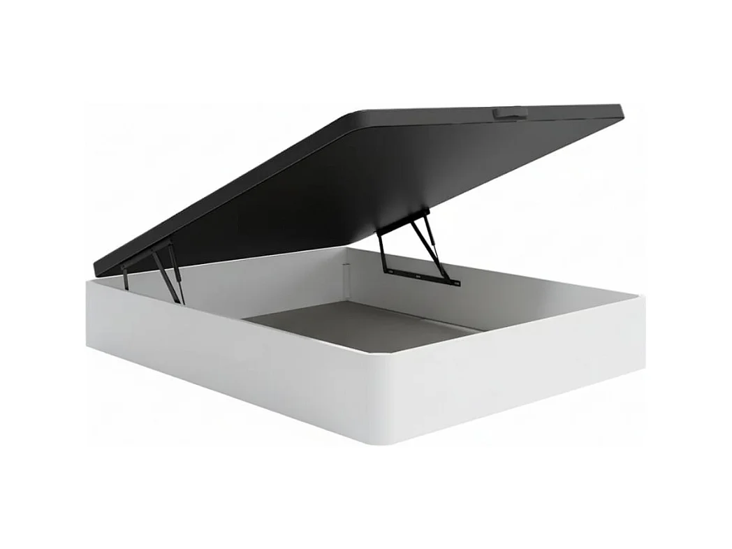 Canapé Atenas abatible tapizado 3D blanco 90x190 cm