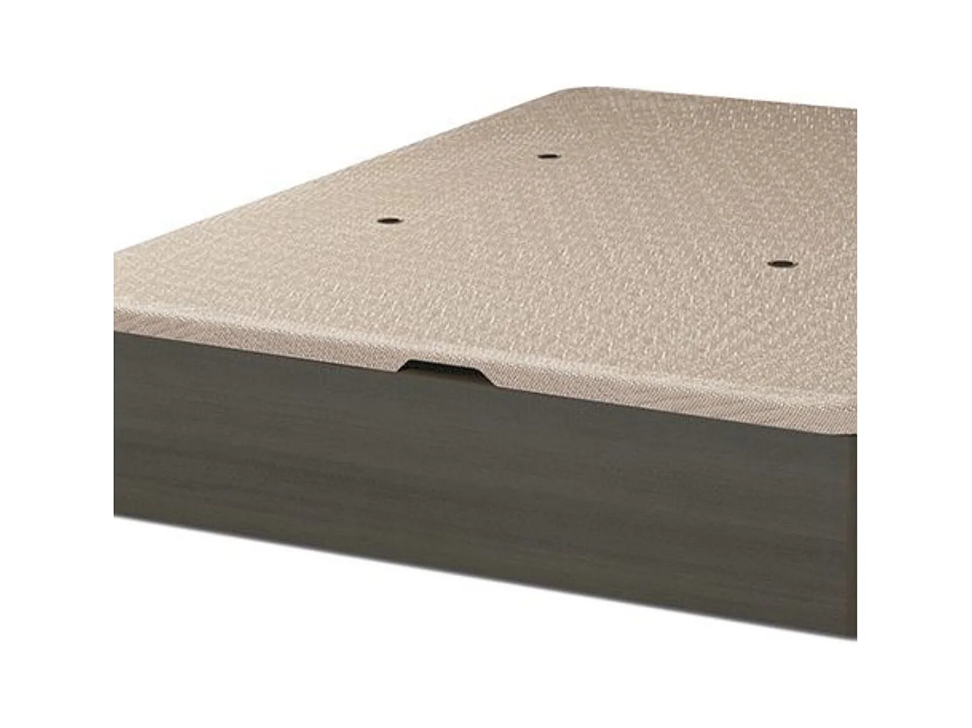 Canapé Guadiana 90x190 tapa tapizada 3D wengue 22 mm