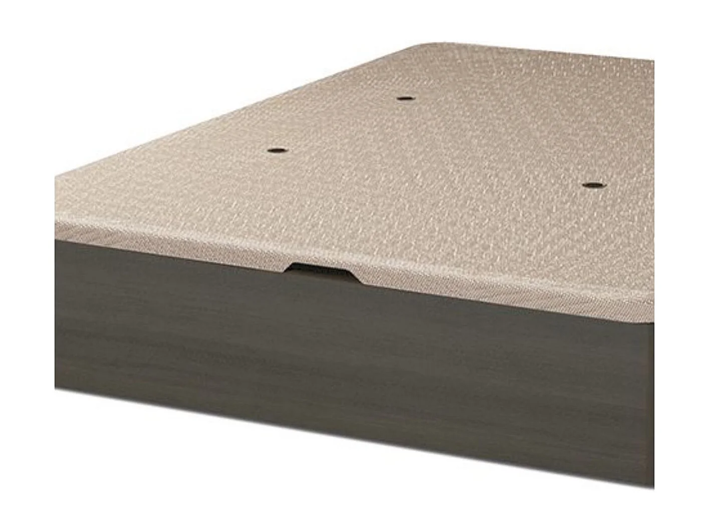 Canapé Guadiana 90x190 tapa tapizada 3D wengue 22 mm