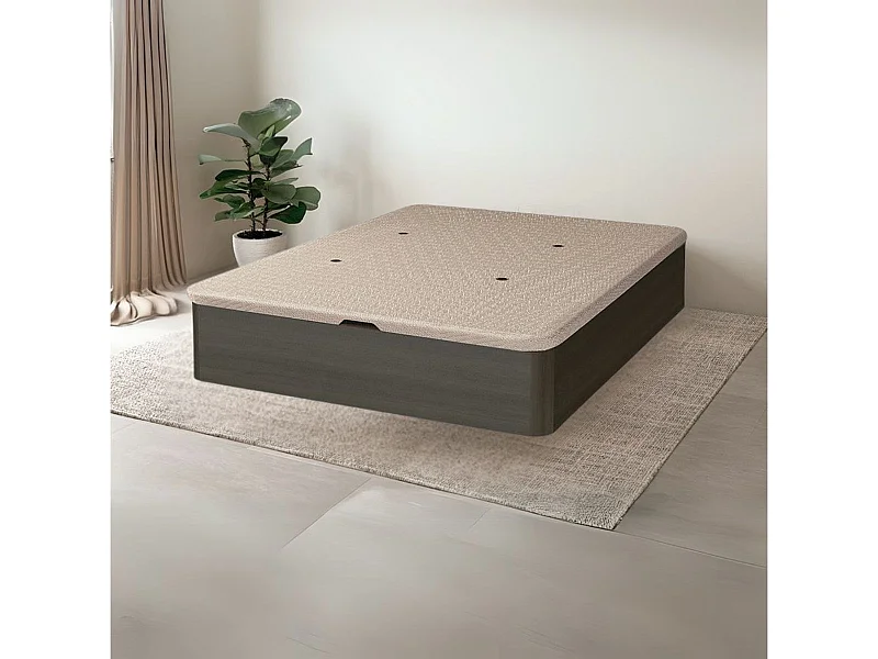 Canapé Sil 90x190 tapa tapizada 3D wengue 30 mm