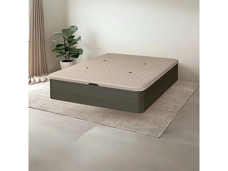 Canapé Sil 135x190 tapa tapizada 3D wengue 30 mm