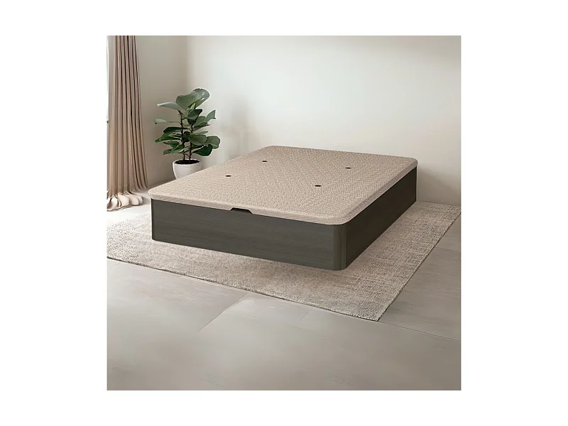 Canapé Sil 150x190 tapa tapizada 3D wengue 30 mm