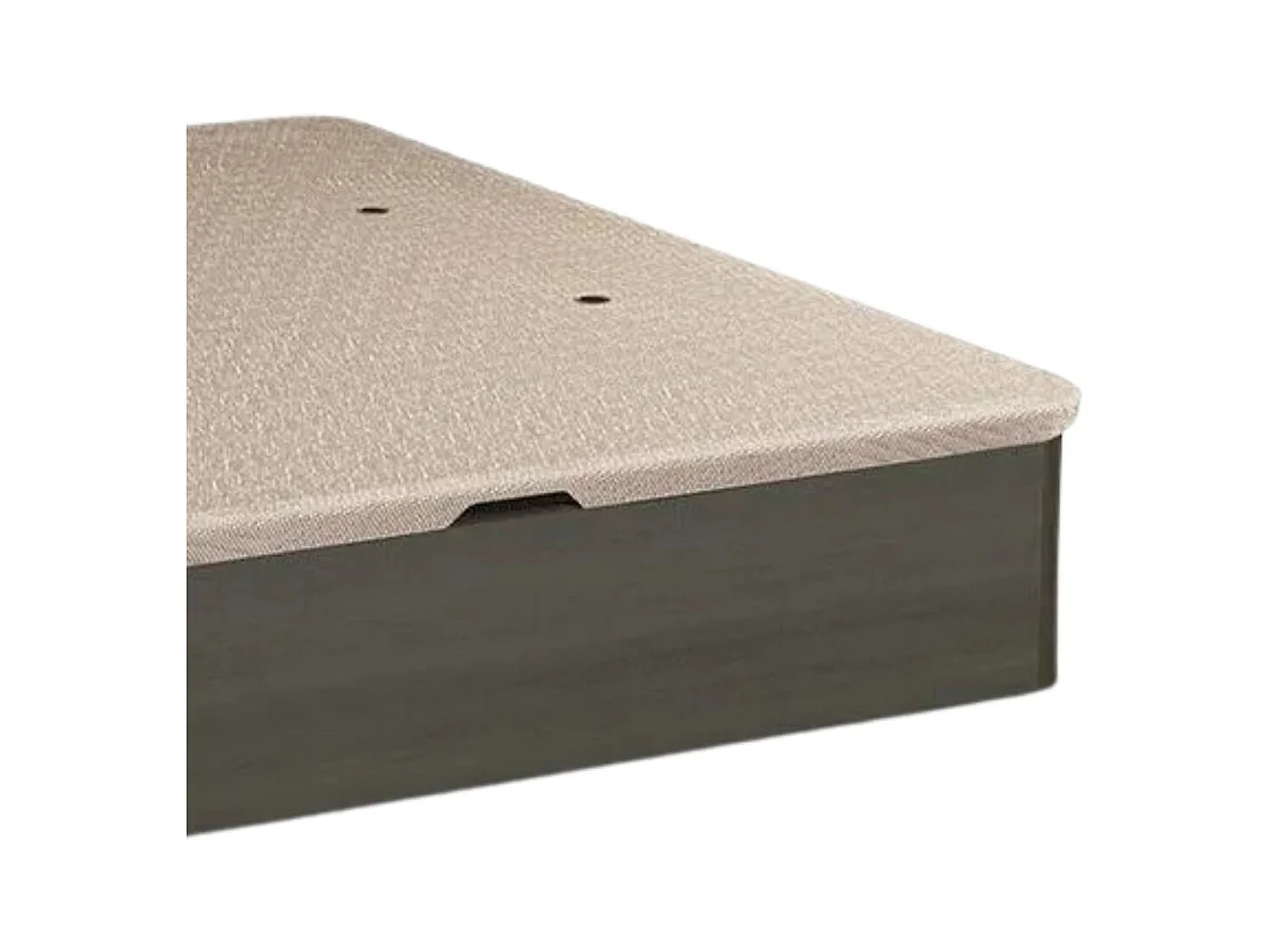 Canapé Guadiana 150x190 tapa tapizada 3D wengue 22 mm