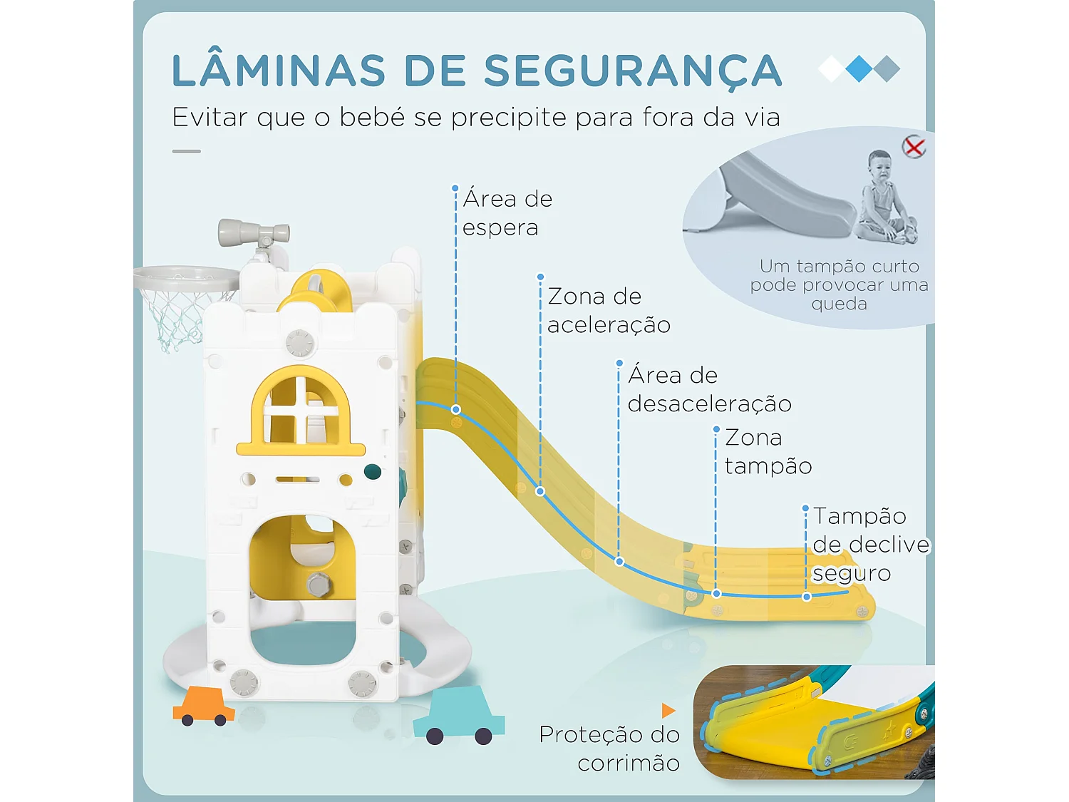 Parque de juegos infantil Worm Aiyaplay 6 en 1 +12M multicolor 92x143x177 cm