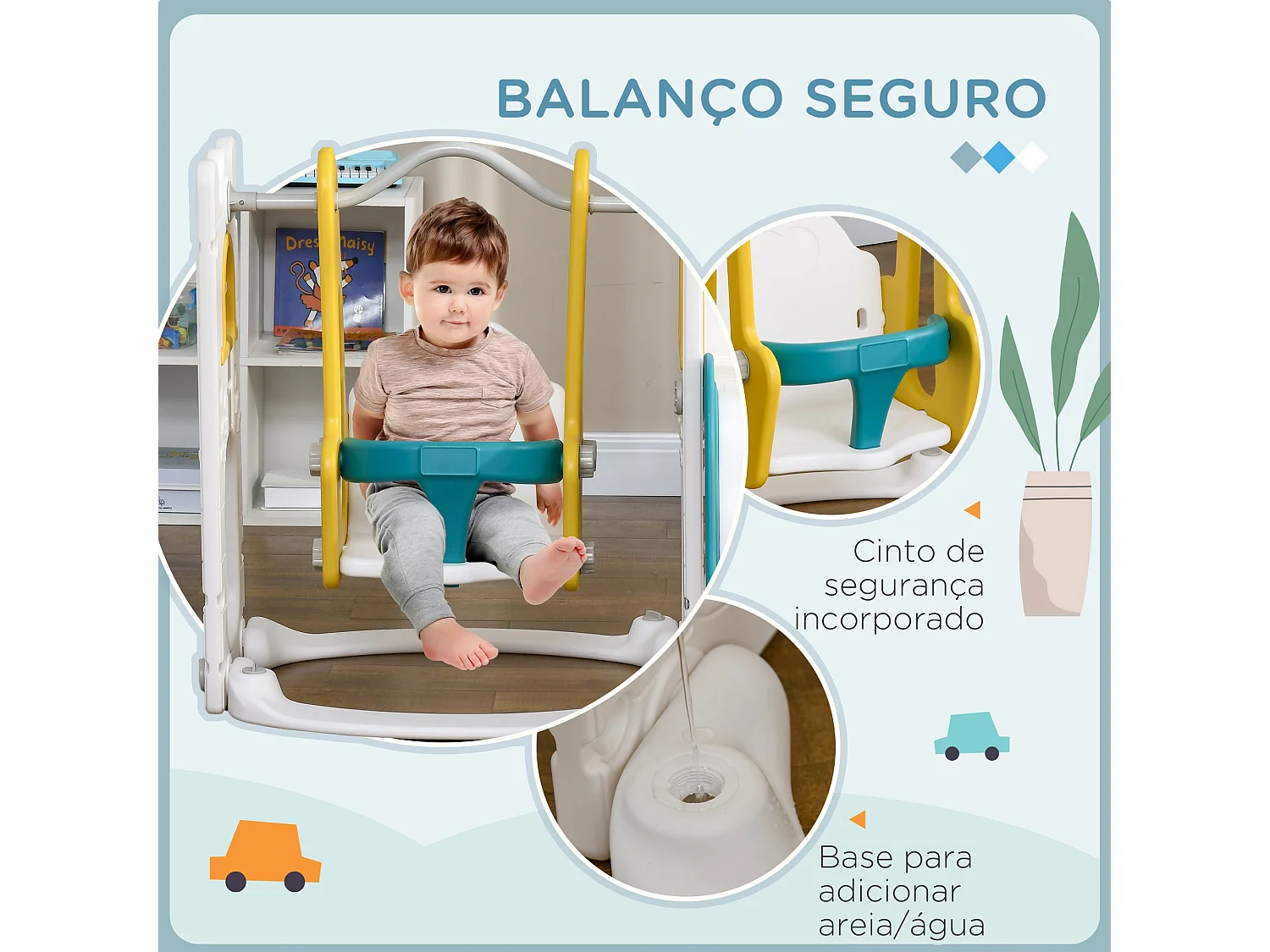 Parque de juegos infantil Worm Aiyaplay 6 en 1 +12M multicolor 92x143x177 cm