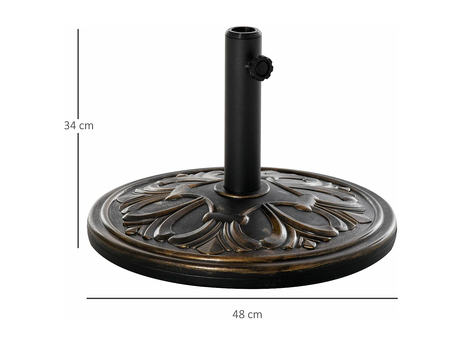 Base para Chapéu de Sol Outsunny: Estabilidade e Elegância para Seu Jardim