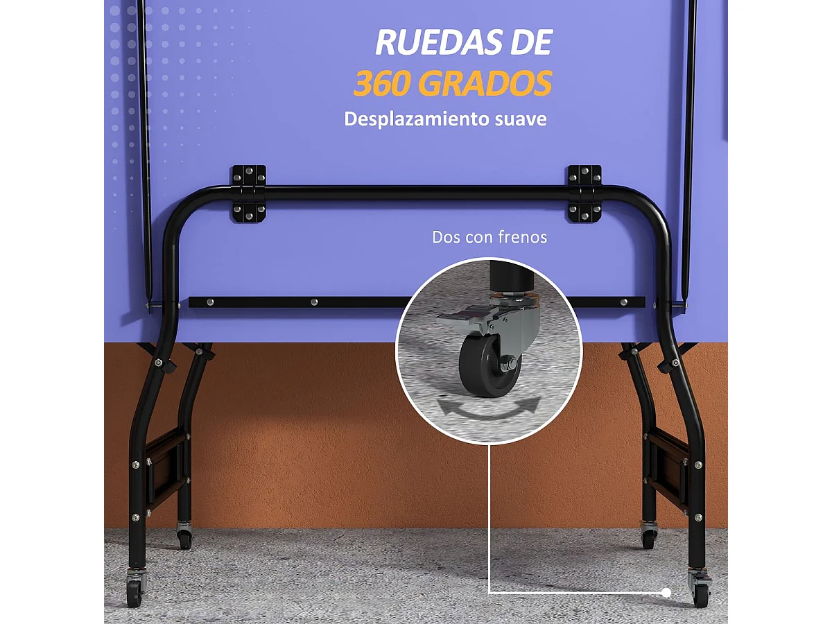 Mesa de ping-pong Nexa Sportnow + palas + pelotas verde 76x152,5x274 cm