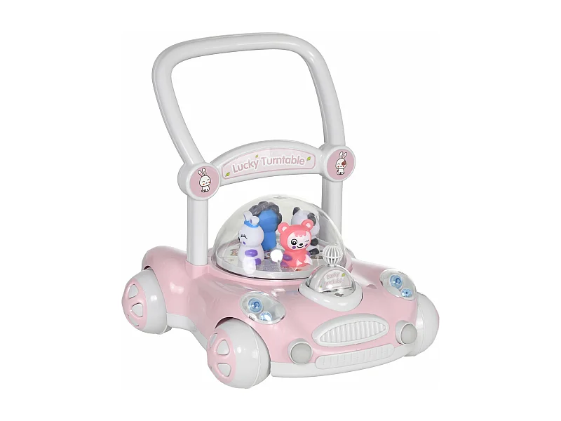 Andador Ajustável para Bebés AIYAPLAY com Música e Luzes - Ideal para Crianças de 1 a 3 Anos