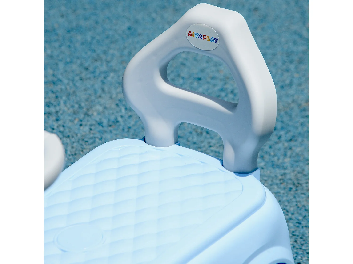 AIYAPLAY Carro Andador Azul Claro para Bebês de 18 a 36 Meses com Sistema Anti-Tombo