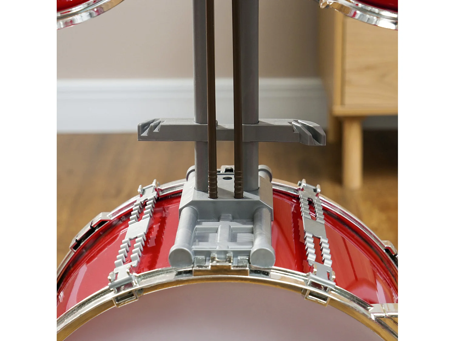 AIYAPLAY Bateria Infantil Completa para Crianças com Banco e Acessórios - Ideal para Iniciantes