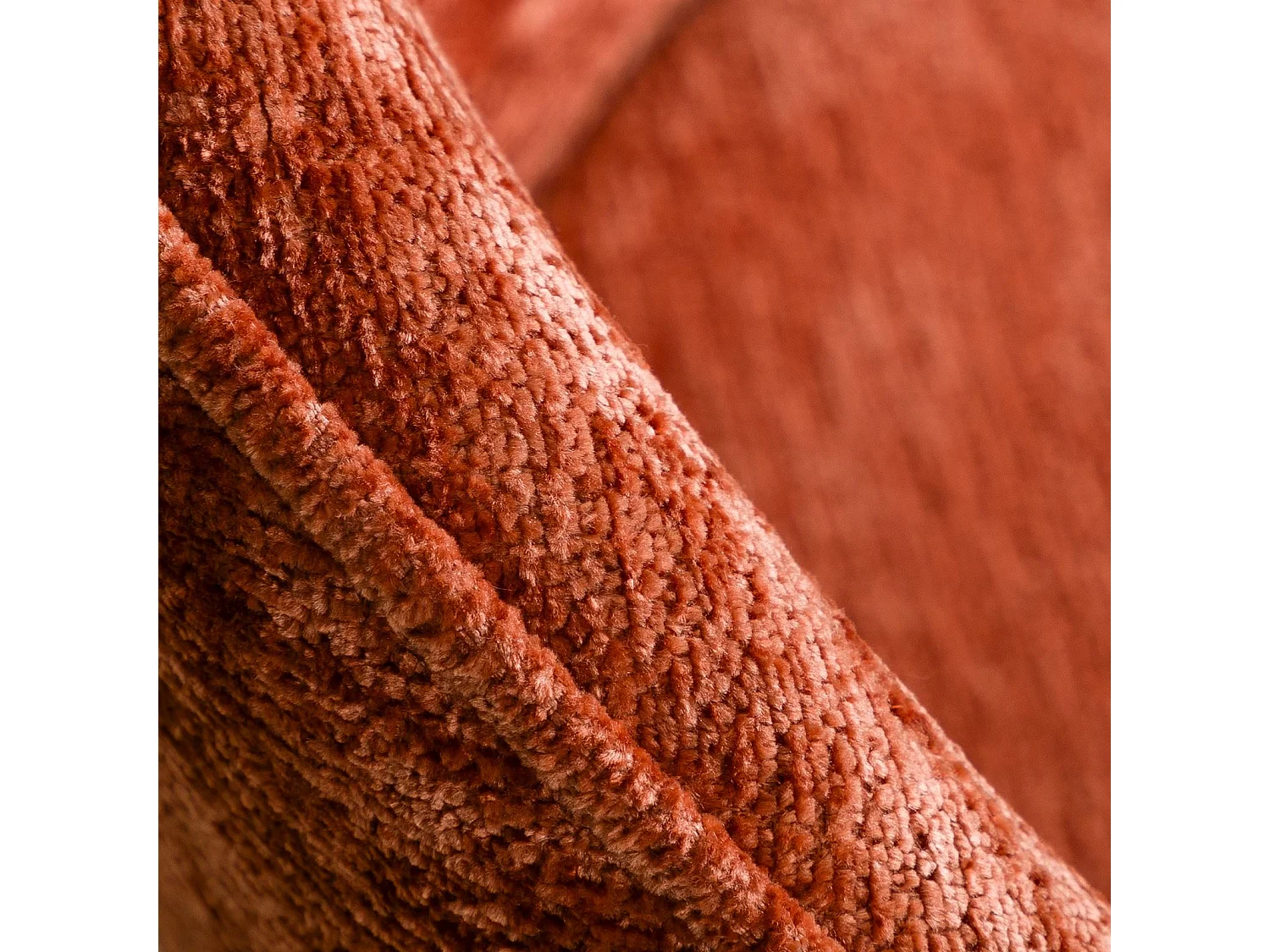 Lot de 2 chaises SERENA avec revêtement en tissu orange et structure en métal noir, chaise de salle à manger