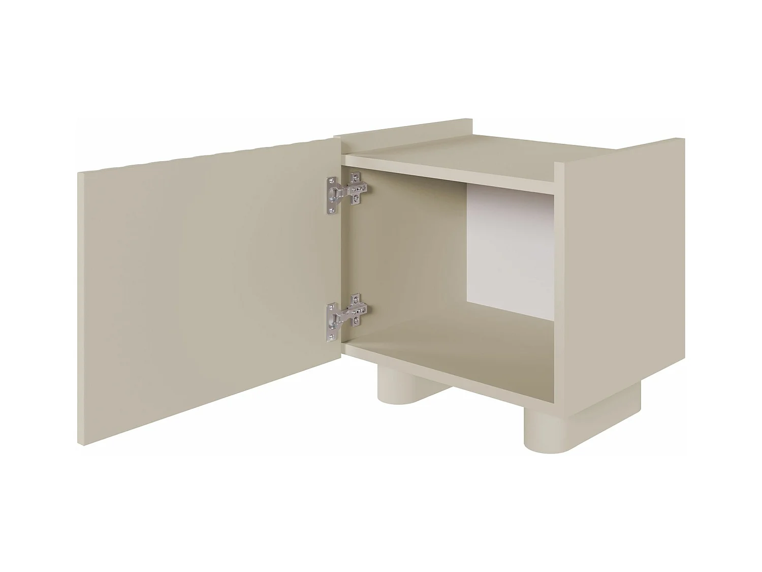 Nachttisch - Greige - 48 cm - FIORRA