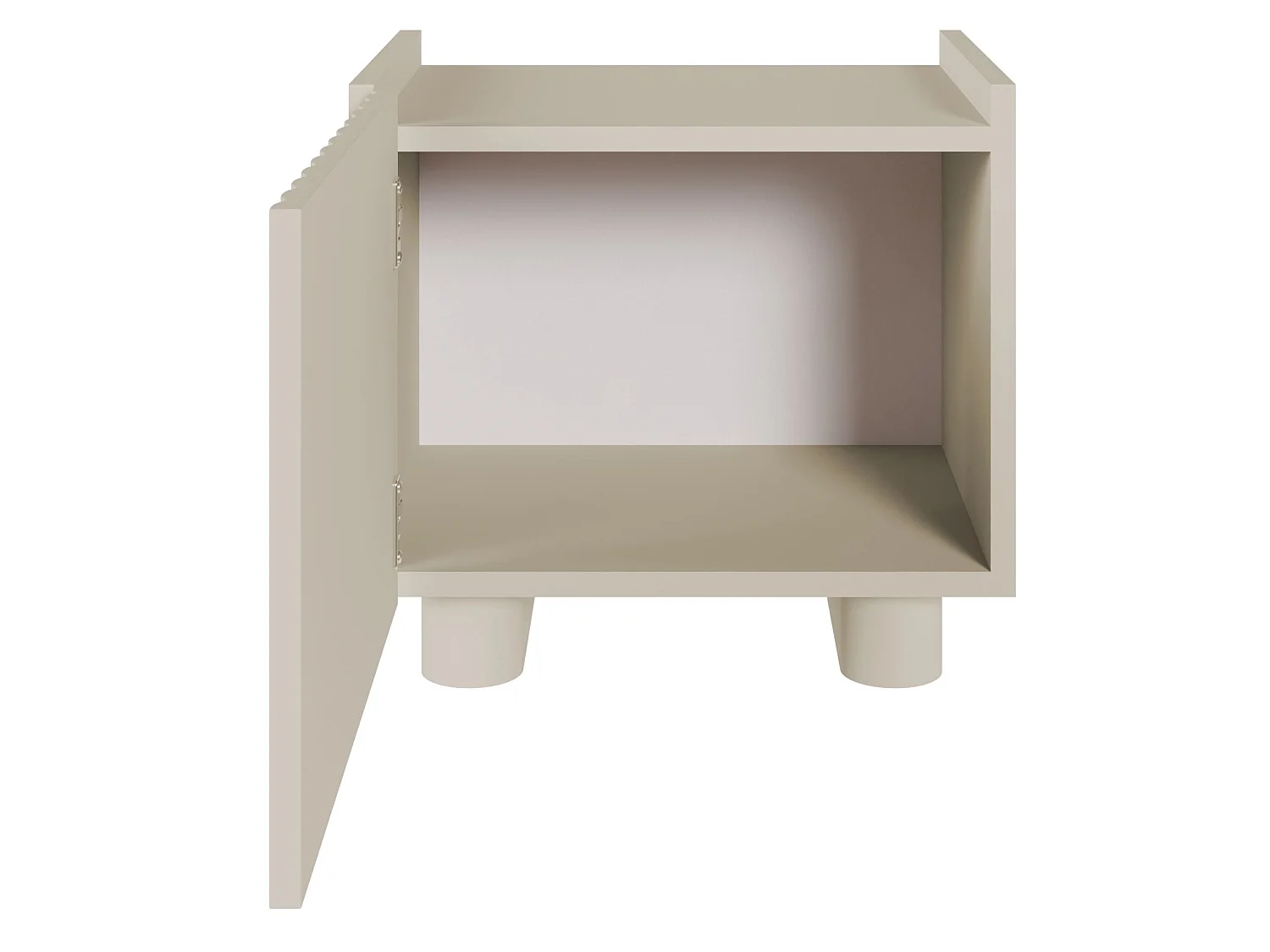 Table de chevet - 48 cm - grège - FIORRA