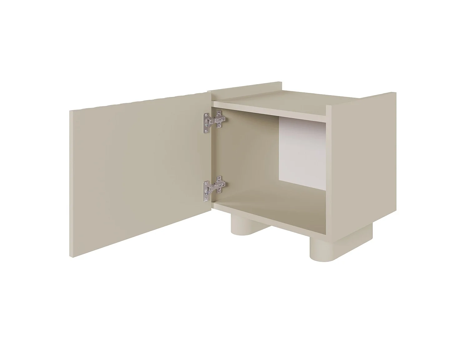 Table de chevet - 48 cm - grège - FIORRA