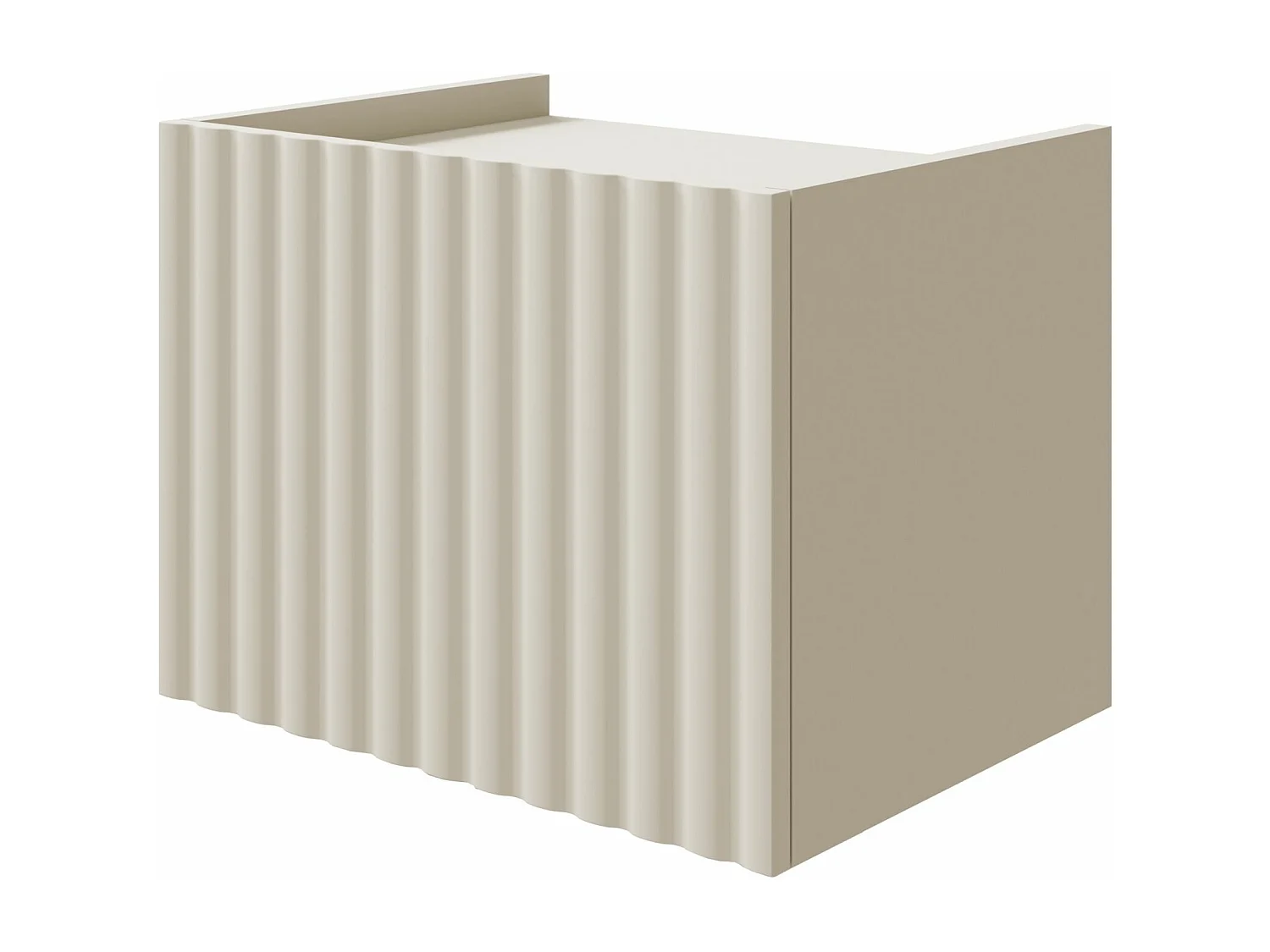 Table de chevet suspendue - 48 cm - grège - FIORRA