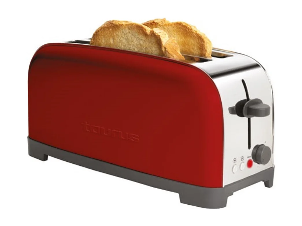 Taurus Grille-pains 2 fentes 1400w rouge - 960654000