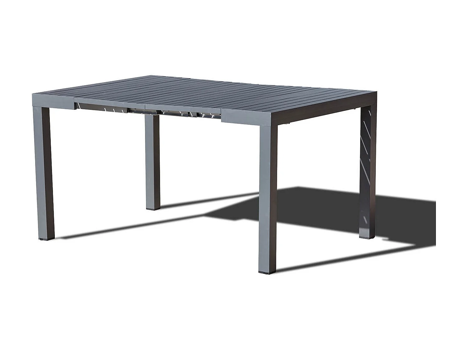 Console extensible aluminium 2-12pl + housse Console extensible aluminium