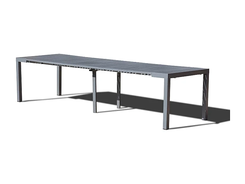 Console extensible aluminium 2-12pl + housse Console extensible aluminium