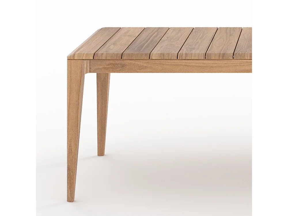 Tavolo e sedie da giardino per 8 persone in legno di teak riciclato - Nonza