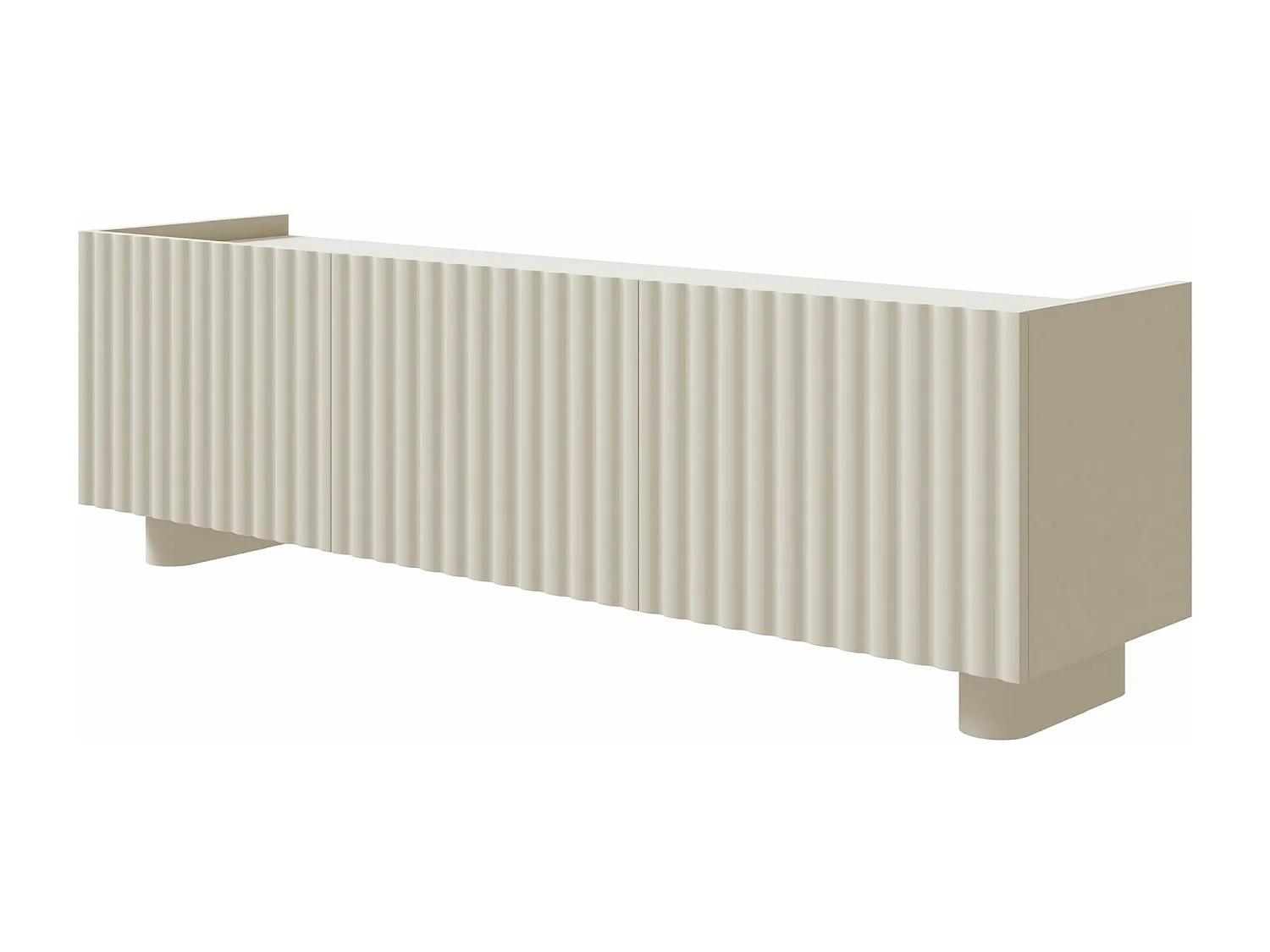 TV-Lowboard 3-türig - Greige - 144 cm - FIORRA