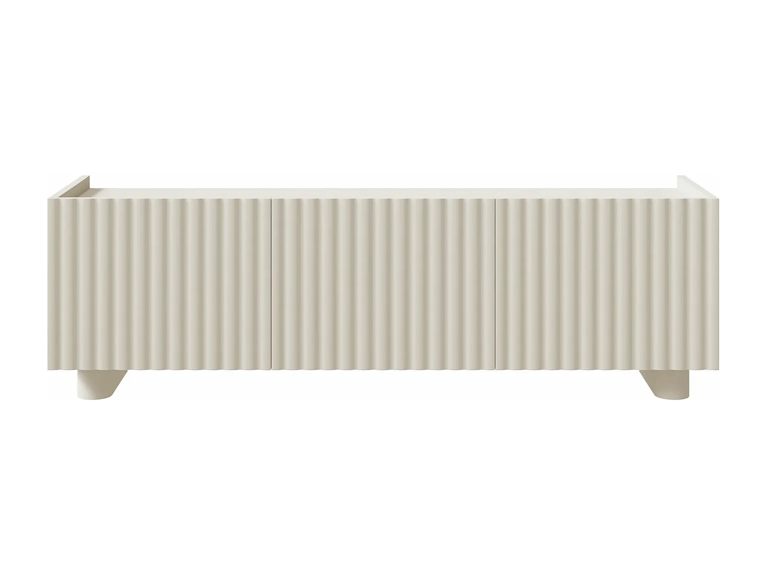 Meuble TV 3 portes - 144 cm - grège - FIORRA