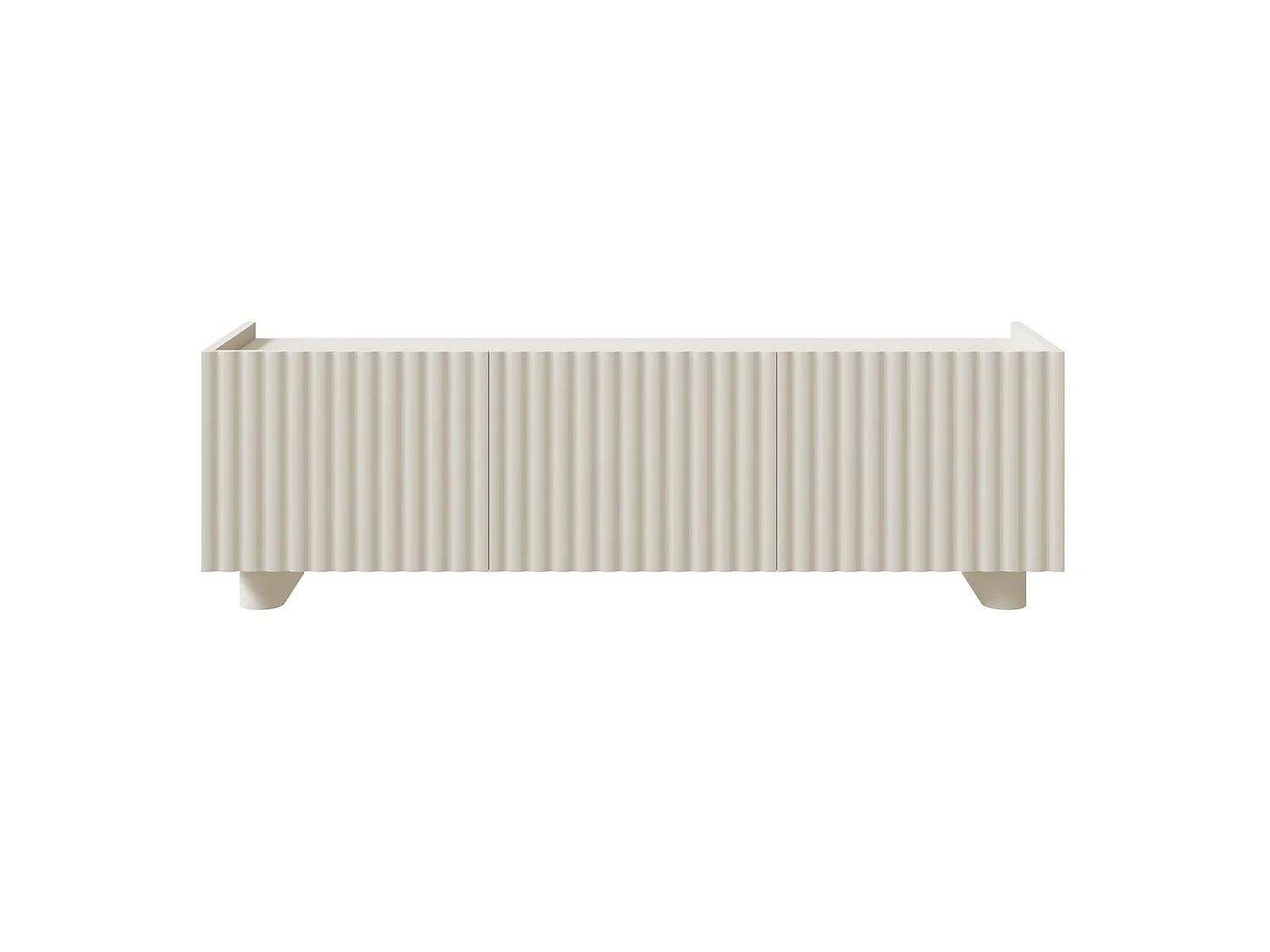 Meuble TV 3 portes - 144 cm - grège - FIORRA