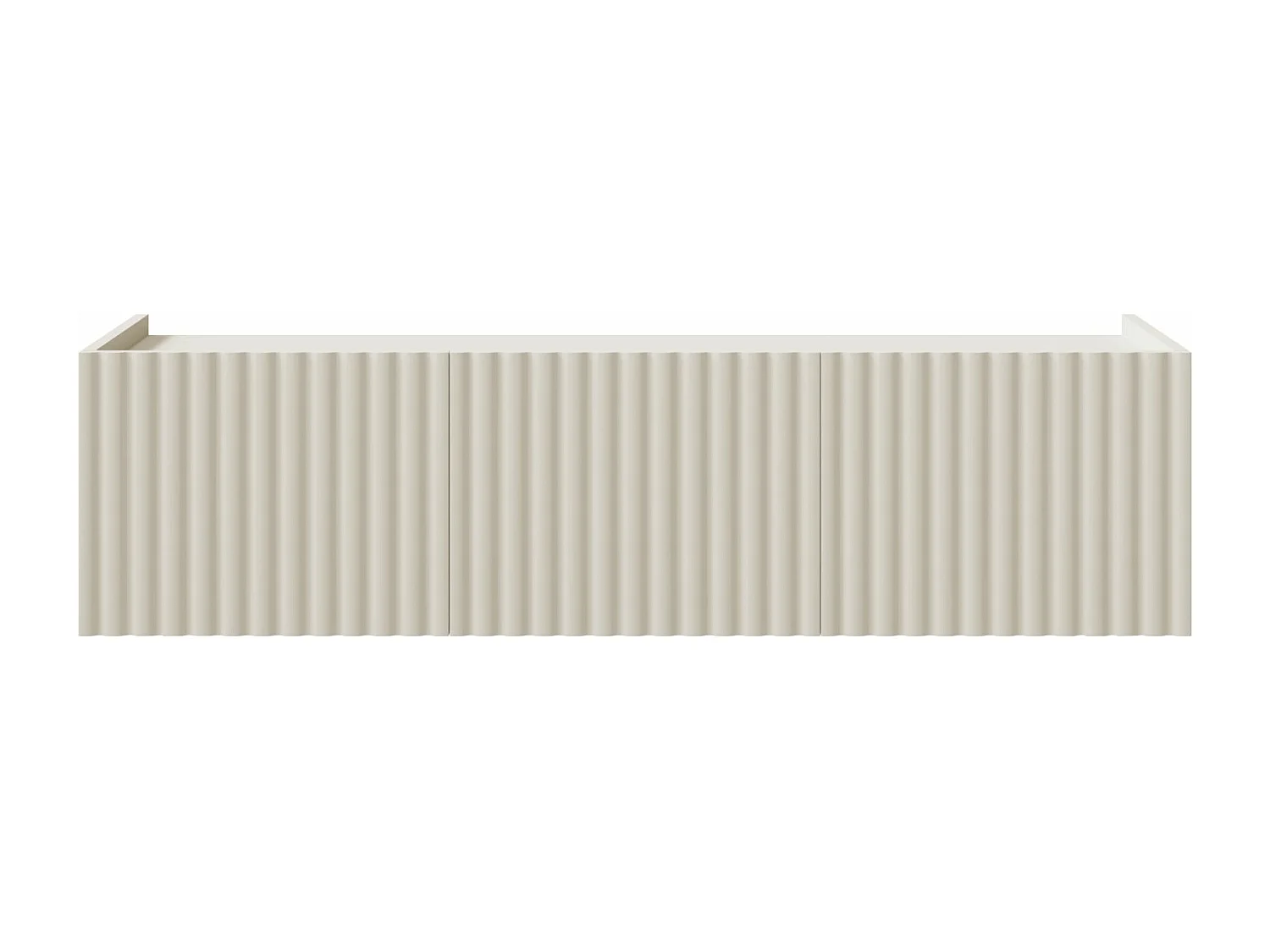 Meuble TV 3 portes suspendu - 144 cm - grège - FIORRA