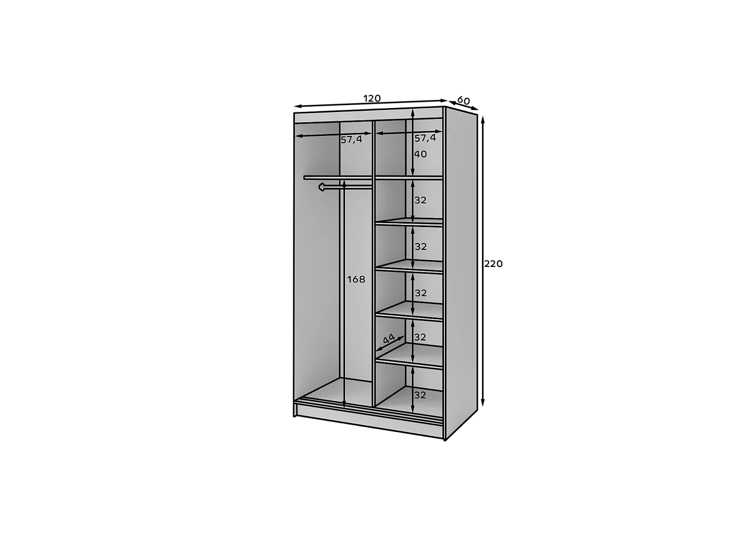 Couchtisch Rini Lux/Metall/Sperrholz/Schwarz